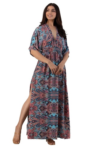 Ellsa Boho Flare Sleeved Maxi