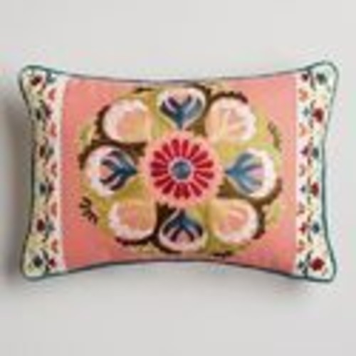 Embroidered Pillow Covers - Silk, Rectangular Shape | Digital Printed Pattern, Washable, Durable, Various Colors