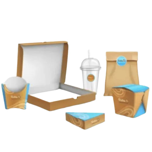 Food Packaging Box - Multi Color Printed Paper Material | Versatile Food Packaging Solution for Various Culinary Delights