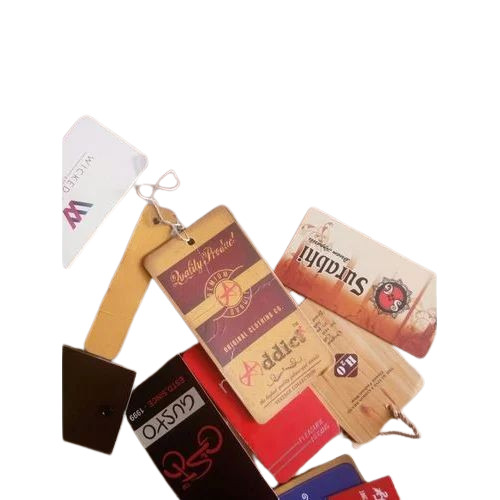 Garment Hang Tag - Art Card Paper, 1-1.5mm Thick, 20-70mm Length, 10-40mm Width, Multicolor Printed Pattern | Ideal for Various Garment Applications
