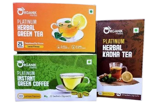 Green Tea Packaging Box - Paper Material, Multi Color Design | Printed for Eye-Catching Presentation