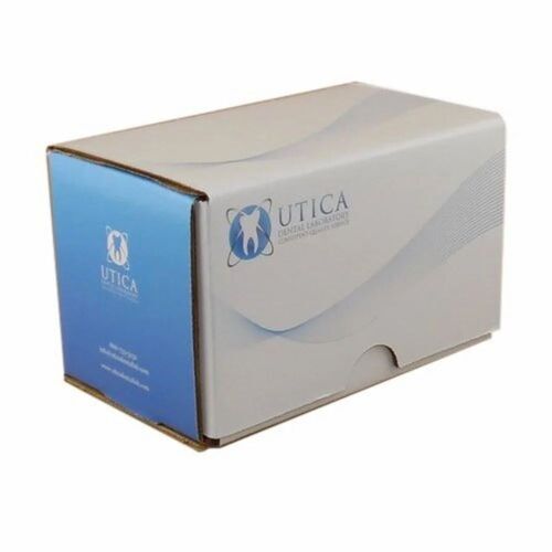 Laminated Corrugated Box - White Single Wall 3 Ply Rectangle Box, 5-10 Kg Capacity, Custom Printed with Gloss Finish and Cut Out