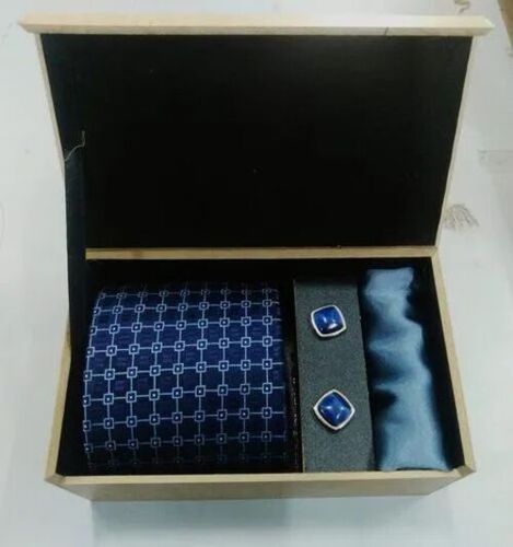 Men Fancy Necktie Set - Polyester Material, Blue Color | Stylish, Comfortable, Printed Pattern, Suitable for All Seasons