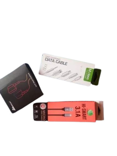 Mobile Accessories Packaging Box - Paper Material, Multi Color Printed Design | Eco-Friendly, Versatile for Various Mobile Accessories