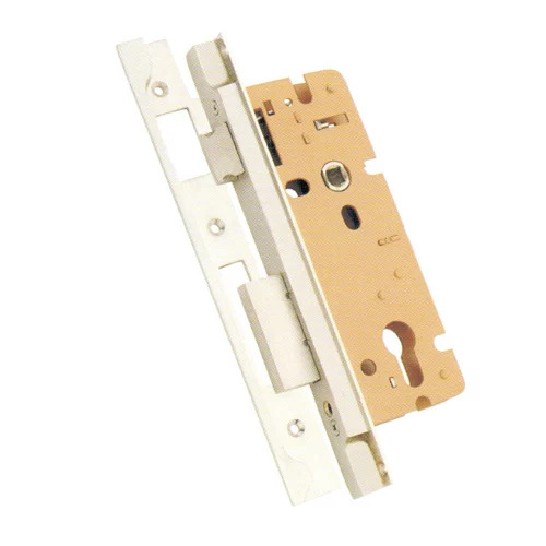 Mortise Lock - Stainless Steel, Polished Finish, White & Golden Color | Durable Design, High Security Level, Includes Keys, 6-Month Warranty
