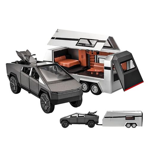 Pickup Truck And Trailer Toys - Material: Aluminum/Alloy