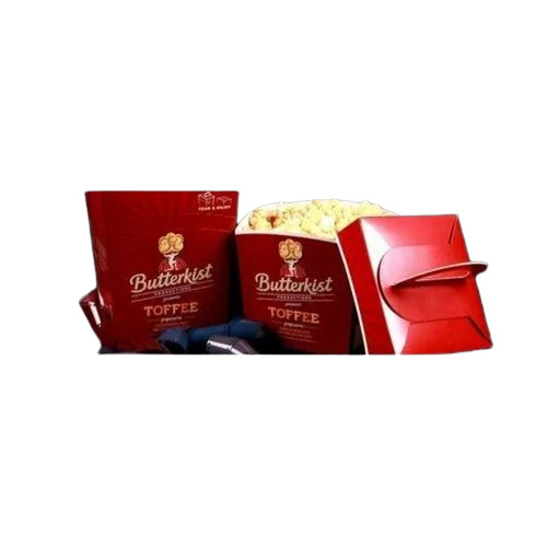 Popcorn Packaging Boxes - 400GSM Printed Paper, 4mm Thickness , Multi-Color Design Suitable for Attractive and Durable Popcorn Presentation