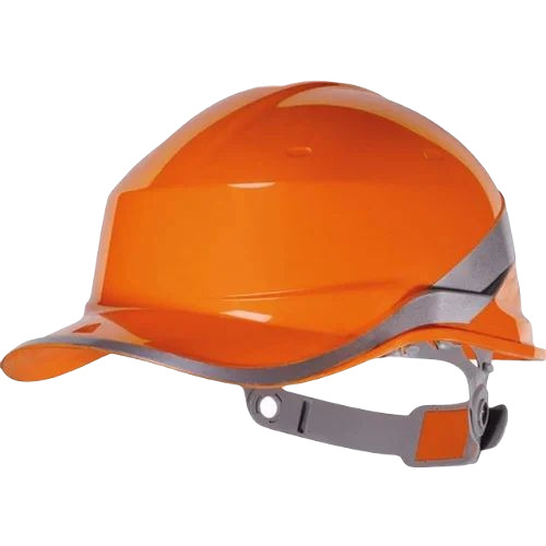 Safety Helmet - ABS Material Open Face Style Orange Color | Industrial Workplace Safety Gear