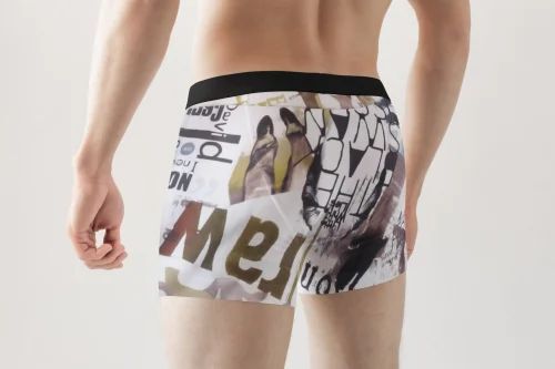 Stylish Mens Underwear - Spandex, Free Size, Multicolor | Long Lasting, Durable, Handwash Care, Daily Use, Printed Pattern