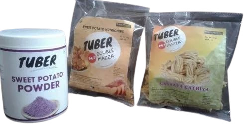 Sweet Potato Powder - 200gms & 5Kg Pouch Plastic Container Packaging | Fresh A Grade Quality Store in Cool and Dry Place