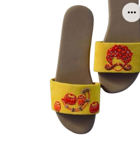 Womens Sliders Sandal - Ethnically Embroidered, All Size Fit | Long Lasting, Durable For Summer, Spring, And Rainy Occasions