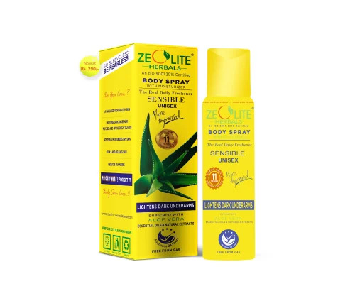 Zeolite Body Spray - 100% Pure, Premium Quality | Eco-Friendly, Unisex Daily Use Personal Care Perfume