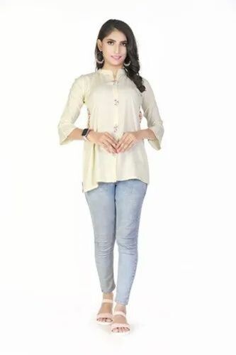 Cotton Ladies Tops - Daily Wear, Good Quality , Stylish Embroidered Pattern, Comfortable Casual Skirt Type for Women