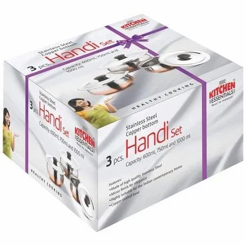 Crockery Packaging Box - Multi Color Printed Paper | Eco-Friendly, Durable, Versatile Design