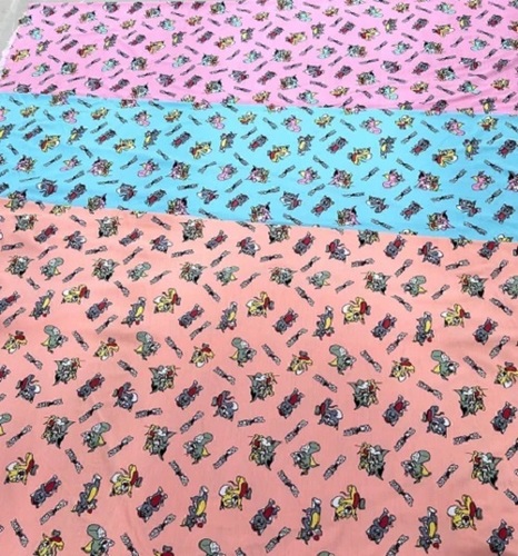 Crush Lycra Printed Fabric