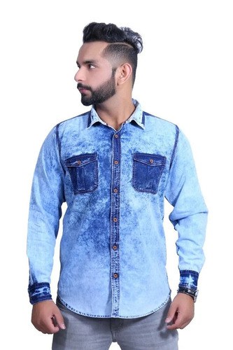 Denim Shirt - Color: Skyblue