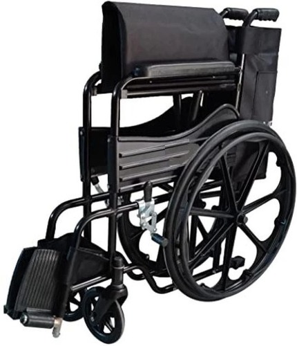 Folding Wheelchair - Color: Black