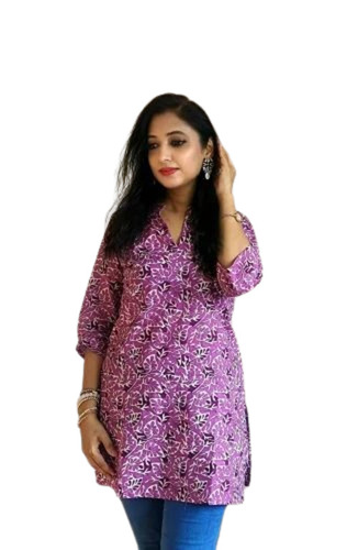 Ladies Printed Cotton Top - New, Packet Packaging | Stylish, Comfortable, Casual Wear for Daily Use, Printed Design for Women