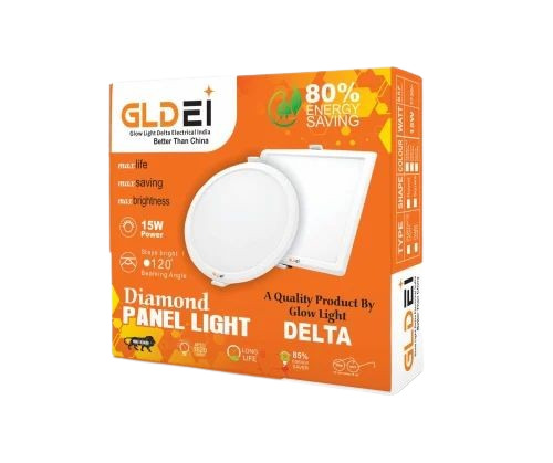 LED Panel Light Packaging Box - Corrugated Paper 10x14x4 Inches | Multi-Color Printed, Rectangle Shape, Litho-Laminated Coating