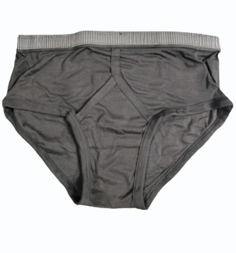 Men Dark Gray Cotton Brief