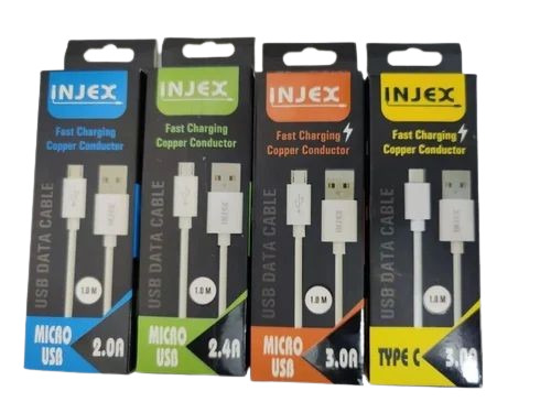 Mobile Data Cable Packaging Box - Paper Material, Multi Color Printed Design | Eco-Friendly Packaging Solution for Efficient Storage