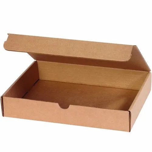 Plain Cardboard Gift Box - 115/125 GSM Rectangular Design , Brown Matte Finish, Moisture Proof, 1 kg Capacity Suitable for Gift & Craft Use