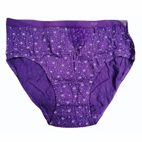 Purple Comfortable Women Printed Panties