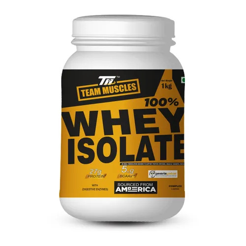 Tm 100% Whey Isolate (Vanilla-1kg) - Whey Isolate Powder, Vanilla, 1kg | Muscle Build, Nutrition, Vegetarian