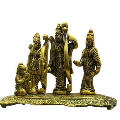 Aluminum Ram Darbar Statue - Polished Finish, Handcrafted Religious Home Decoration | Ideal for Worship and Artistic Appeal