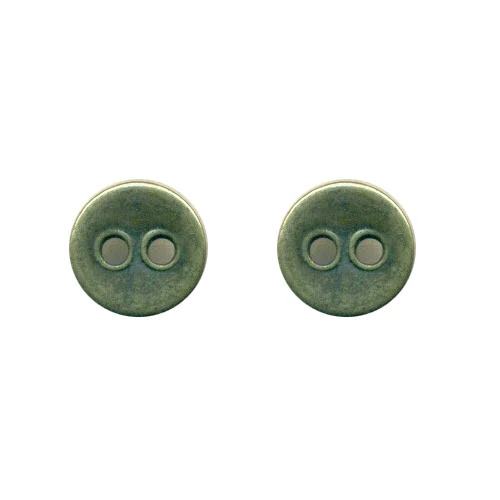 Antique Metal Buttons - Metal, Custom Size, Various Colors | 2 Holes, Round Shape, Rust Resistance, Long Lasting Finish