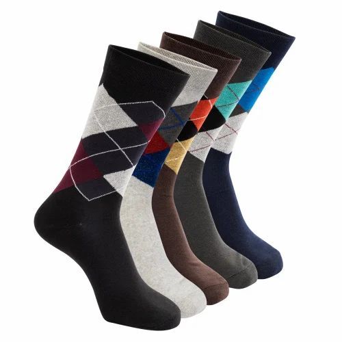 Belmonk Printed Regular Mid Calf/Crew Cotton Socks