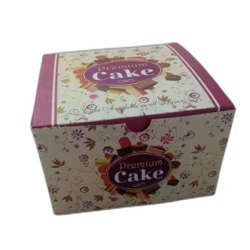 Cake Packaging Box - Paper Material, Multi Color Printed Design | Ideal for Presenting and Preserving Delicious Cakes