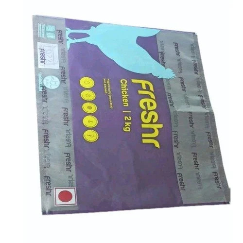 Chicken Packaging Pouch - Plastic, Customizable Size, Blue and Grey | Leak Proof, Moisture Resistant, Durable Material, Eco-Friendly, Flexible Design, Tamper-Evident Seal