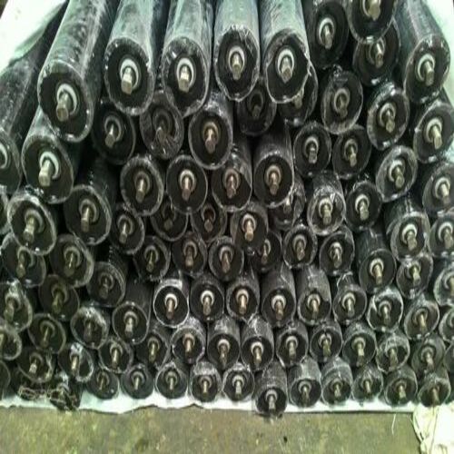 Conveyor Idler Roller - Mild Steel, 100 to 2000 mm Length, 3 mm Wall Thickness, 40 to 139 mm Diameter | Black, Customized Size, Industrial Use