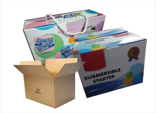 Corrugated Packaging Box - Recycled Kraft Paper, Various Colors | Rectangle Shape, Eco-Friendly for Electronics & Personal Care Packaging