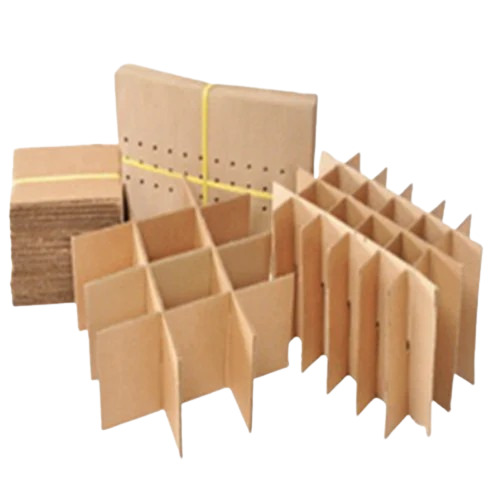 Corrugated Partitions Divider - Quadruple Wall 9 Ply Virgin Kraft Paper, 115 GSM, Rectangular Shape, Brown Color | Ideal for Creating Corrugated Boxes