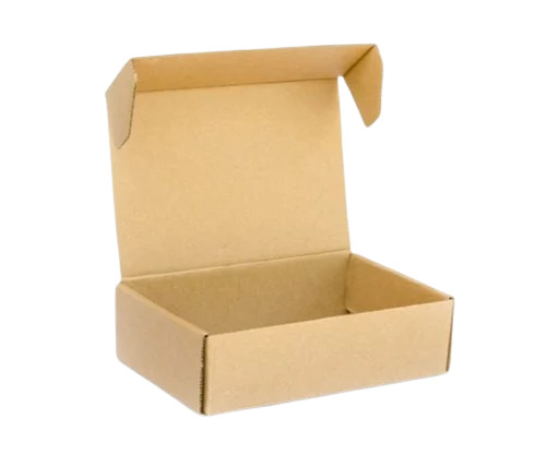 Die Cut Corrugated Box - 3 Ply Virgin Kraft Paper, Brown Color, Biodegradable, 4 Kg Capacity for Apparel, Electronics, Food, Gift & Crafts