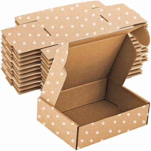 Gift Packaging Corrugated Box - 3 Ply Biodegradable Rectangular Design, 4mm Thick Corrugated Fiber Board | Durable Printed Material