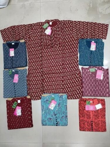 Ladies Tops - Multicolor Printed Cotton, Stylist & Comfortable Casual Wear | Perfect for Daily Wear, Ideal for Fashion-Forward Women