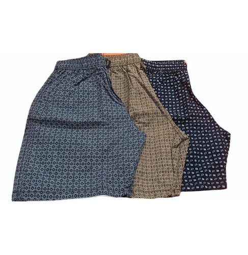 Mens Cotton Boxers - Mid Rise Regular Fit 32 Inch Waist | Elastic Waist Band Shrink Resistant Available in Various Printed Colors