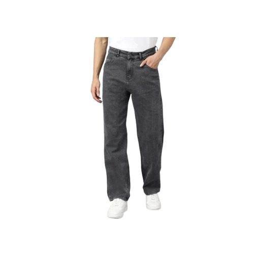Mens Straight Fit Grey Denim Jeans