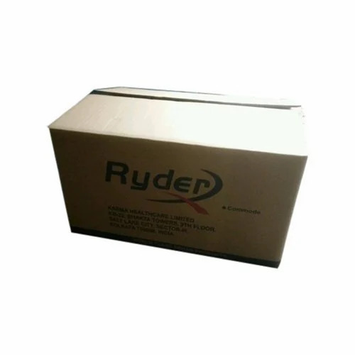 Printed Corrugated Packaging Box - Single Wall 3 Ply, Brown Virgin Kraft Paper, 150 GSM, Half Slotted Rectangular Shape | Ideal for Apparel, Electronics, Food, Gift & Crafts, 11 Kg Volume