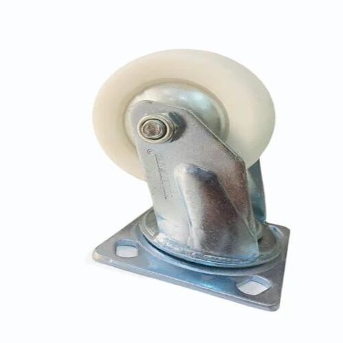 Pu Castor Wheels - 6 Inch, 700 kg Load Capacity, PU Material, Swivel Locking with Brake, Plate Mount for Heavy Industry Trolley Movement