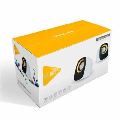 Speaker Packaging Box - Duplex Paper, 1-2 mm Thickness, Multi Color, Rectangular Shape | Ideal for Secure Packaging Solutions