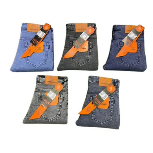 Washed Denim Jeans - Machine Wash, Regular Fit, Waist Size 32/34 | Multicolor, Breathable & Skin Friendly for Casual Summer Wear