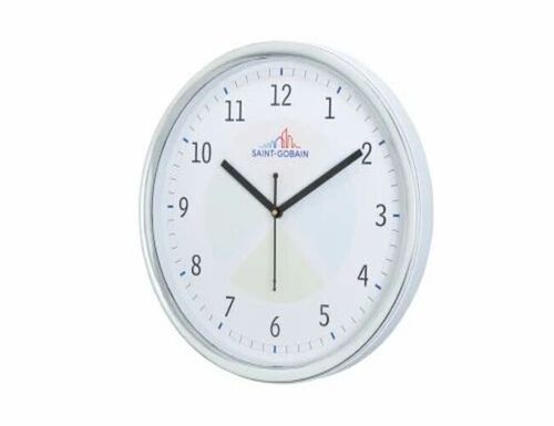 White Plastic Quartz Wall Clock - 8 Inch Round Design | Elegant Home Decor 1-Year Warranty