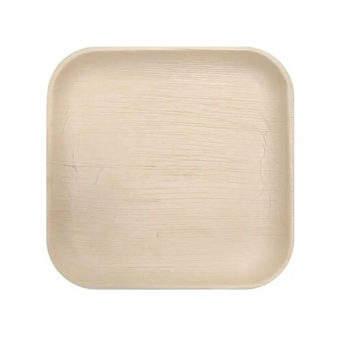 6 Inch Square Shallow Areca Leaf Plate