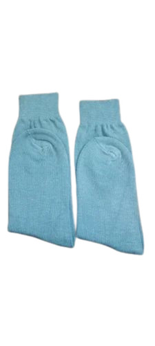Blue Women Socks - Medium Size, Plain Pattern, All-Season Wear | Washable, Good Condition, Casual Packaging