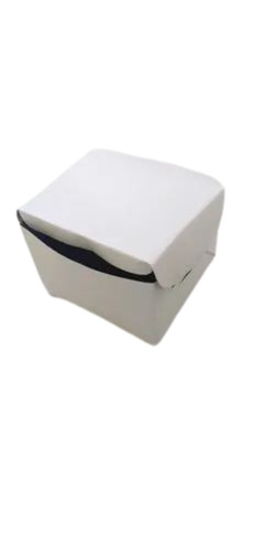 Burger Packaging Box - Corrugated Kraft Paper 4x4x3 Inch White Color | Food Grade Rectangular Shape Multicolor Printing