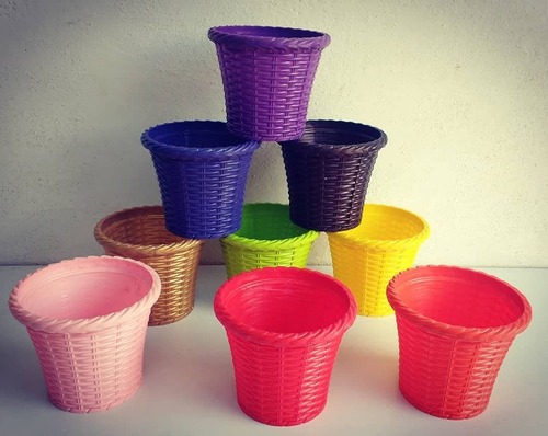 Colour flower pot